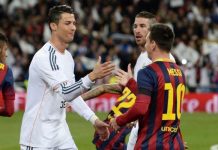 Cristiano Ronaldo: “¿Messi es mejor que yo? No estoy de acuerdo” Cristiano Ronaldo y Lionel Messi durante 'El Clásico'. Foto cortesía: L'Equipe.