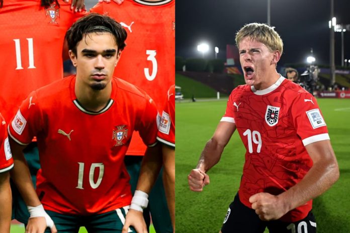 Mide y Moser Mateus Mide fue el MVP y Johannes Moser el máximo goleador. Fotos cortesía: Selección Portuguesa y FIFA.