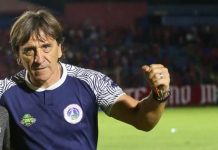 Pablo Quiñones, DT de Cacahuatique: “A todos los que estaban esperando a los cuatro grandes, lamentablemente les arruinamos la fiesta” Quiñones se mostró orgulloso de la clasificación de su equipo. Foto cortesía: CD Cacahuatique.