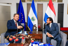 Vicepresidente Ulloa expone avances en seguridad, educación y digitalización ante el viceprimer ministro de Luxemburgo