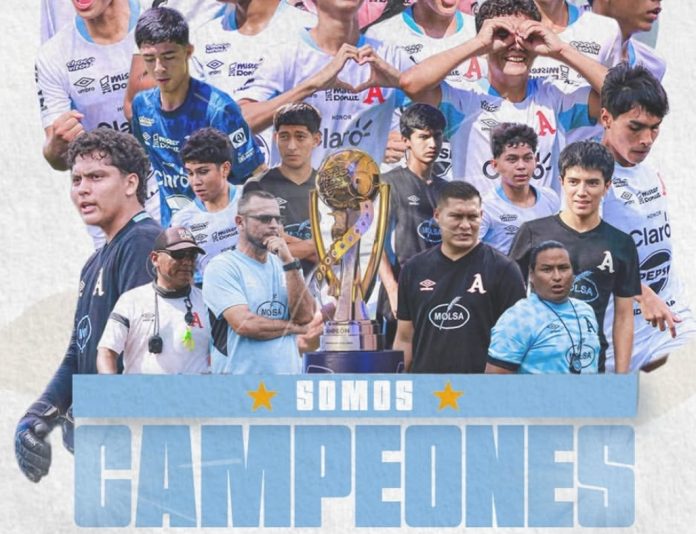 Llegó la séptima corona de Alianza en la categoría. Foto cortesía: Alianza FC.