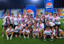 Alianza Women venció a Limeño y logró el pentacampeonato Las 'Albas' con el trofeo del pentacampeonato. Foto cortesía: Alianza Women.