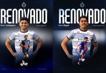 Isidro Metapán anunció las renovaciones de Kevin Reyes y Melvin Cartagena Ambos jugadores seguirán con los 'Jaguares'. Foto cortesía: AD Isidro Metapán.