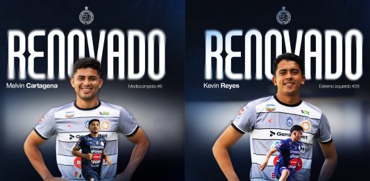 Ambos jugadores seguirán con los 'Jaguares'. Foto cortesía: AD Isidro Metapán.