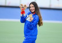 Ivonne Nóchez sigue cosechando éxitos: sumó tres medallas en los Juegos Bolivarianos Ivonne Nóchez con su medalla bolivariana. Foto cortesía: Comité Olímpico de El Salvador.