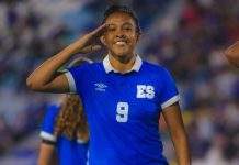 La Selecta Femenina ganó a Honduras en su debut en eliminatorias mundialistas La celebración de Joselyn López en el segundo gol. Foto cortesía: La Selecta.