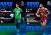 Zacatecoluca anunció 5 fichajes para el próximo torneo: 2 extranjeros El guardameta colombiano y el mediocampista uruguayo son los dos primeros fichajes extranjeros de los 'Tecolotes'. Foto cortesía: Zacatecoluca FC.