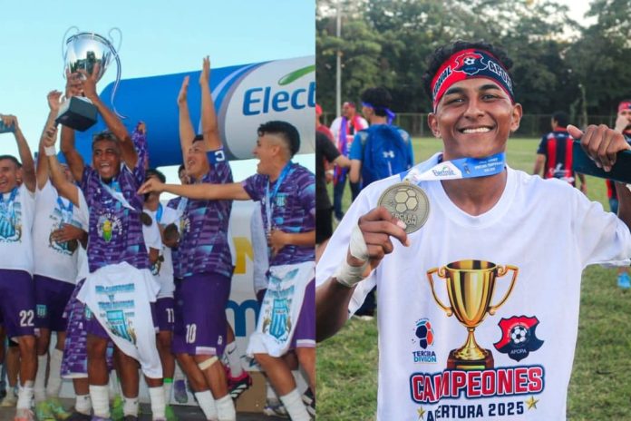 Racing y Vendaval Racing y Vendaval levantaron los trofeos del e la categoría de bronce. Foto cortesía: Tercera División y Vendaval.