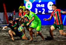 El equipo salvadoreño, Barra de Santiago, está a un partido de ser campeón de América Frank Velásquez durante las semifinales. Foto cortesía: INDES.