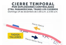 MOP informa de cierre temporal en tramo Los Chorros por explosiones controladas Foto: Cortesía.