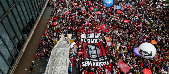 En Sao Paulo se desarrolló una de las protestas más importantes contra la ley que amnistiaría a quienes realicen intentos golpistas en Brasil. Foto: Cortesía.