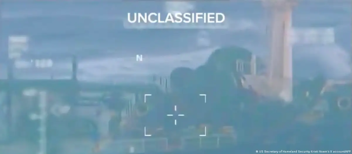 Imagen desclasificada del carguero Centuries, segundo barco confiscado por Estados Unidos en la costa venezolana. Foto: Cortesía.