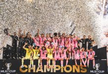 El Inter Miami de Messi es campeón de la MLS Los campeones de la MLS levantando la copa. Foto cortesía: Inter Miami.