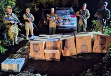 Localizan camioneta abandonada con mercadería de contrabando valorada en $40 mil, en Metapán