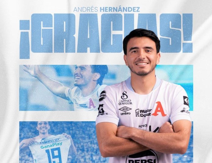 Andrés Hernández no seguirá con los 'Albos'. Foto cortesía: Alianza FC.