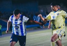 FAS salvó el empate en el descuento en el Derbi Santaneco ante Isidro Metapán El 'Derbi' acabó en empate. Foto cortesía: Isidro Metapán.