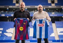 PREVIA: El Barça busca empezar bien el año en el derbi ante el Espanyol Flick y González previo al derbi. Foto cortesía: FC Barcelona.