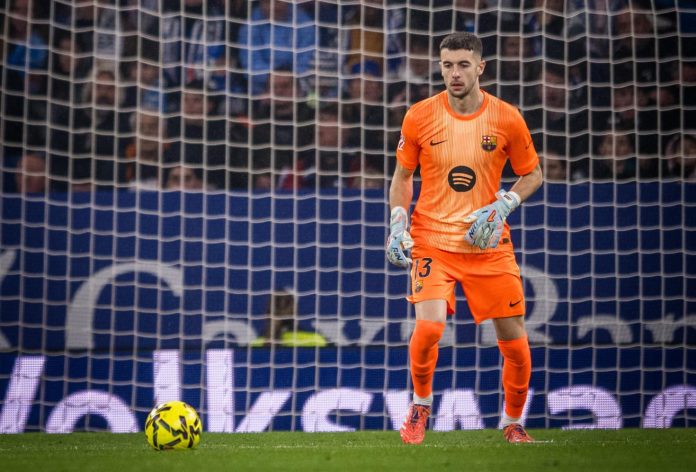García Joan Joan García se lució ante su exequipo con seis atajadas. Foto cortesía: FC Barcelona.