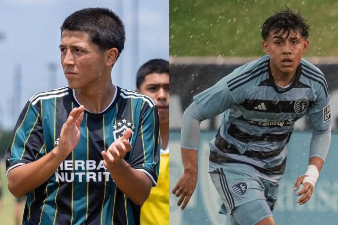 Legionarios Los dos nuevos legionarios seguidos por el 'Bolillo'. Fotos cortesía: Gabriel Arnold y Johann Ortiz.