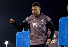Mbappé volvió de lesión y estará con el Real Madrid en la final de la Supercopa ante el Barça Mbappé en su entreno en Arabia Saudita. Foto cortesía: Real Madrid.