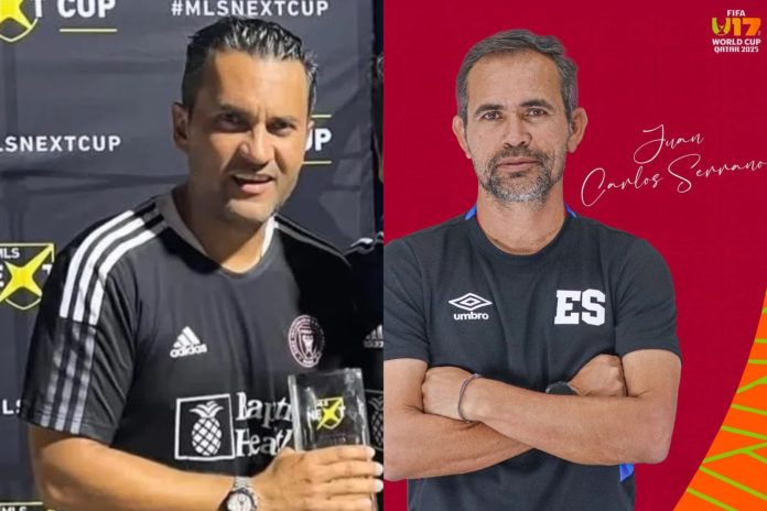 Pastora y Serrano Pastora remplazara a Serrano en la Sub-17. Fotos cortesía: Miami Rush Soccer y La Selecta.