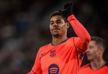 El Barcelona vence al Elche y extiende su ventaja con el Madrid en LaLiga Rashford anotó el tercer tanto. Foto cortesía: FC Barcelona.