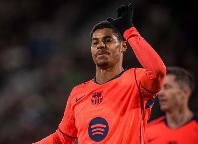 Rashford Rashford anotó el tercer tanto. Foto cortesía: FC Barcelona.