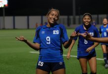 La Selecta Sub-17 femenina comenzó las eliminatorias mundialistas goleando 6-0 a Barbados La celebración de Ariana Jones. Foto cortesía: La Selecta.