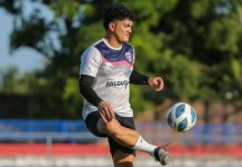 El campeón Luis Ángel Firpo empezó su pretemporada Eduardo Vigil durante el entrenamiento 'Pampero'. Foto cortesía: Luis Ángel Firpo.