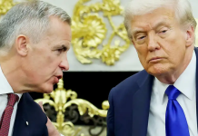 Trump: aranceles de 100% si Canadá cierra acuerdo con China Trump y el primer ministro canadiense Mark Carney hablan con periodistas en la Oficina Oval de la Casa Blanca, en Washington, D.C., Estados Unidos (07.10.2025) Imagen de referencia. Foto: Cortesía.