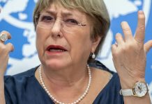 Chile inscribe candidatura de Bachelet para dirigir la ONU