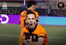 Águila vence a Inter FA y lo supera en la tabla Andrada anotó el gol de la victoria. Foto cortesía: CD Águila.