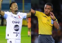 Con polémica de Iván Barton, Alianza goleó a Águila Los 'Albos' se llevaron los tres puntos ante Águila. Foto cortesía: Alianza FC.