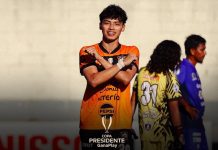 Águila ganó a Fuerte y es el primer clasificado a octavos de la Copa Presidente Garay anotó el único del encuentro. Foto cortesía: CD Águila.