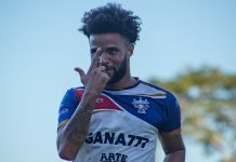 Firpo remontó y venció a Cacahuatique como visitante Lucas Dos Santos puso el empate con un disparo cruzado. Foto cortesía: LA Firpo.