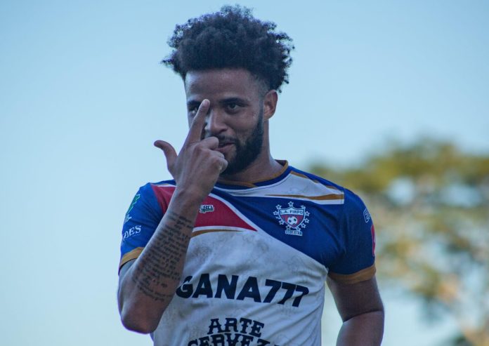 Lucas Dos Santos puso el empate con un disparo cruzado. Foto cortesía: LA Firpo.