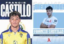 Alianza confirmó el fichaje de Francis Castillo Castillo llega a la Primera División. Fotos cortesía: Cádiz CF y Alianza FC.