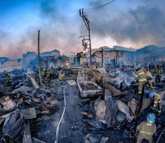 5 personas murieron en el incendio sobre la 8a Calle Oriente del Centro Histórico, confirman Bomberos Foto: Cortesía.