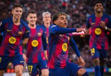 El Barça venció al Mallorca en el Camp Nou con Lamine Yamal como figura Lamine anotó el segundo gol de los 'Culés'. Foto cortesía: FC Barcelona.