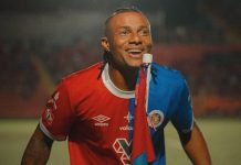 FAS venció a Firpo y es más líder Medrano marcó el segundo. Foto cortesía: FAS.