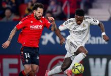 El Real Madrid cayó en su visita a Osasuna y puede perder el liderato Los 'Merengues' cayeron en Pamplona. Foto cortesía: Real Madrid.