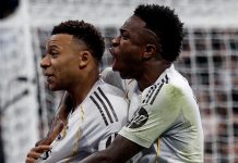 El Real Madrid vence al Rayo Vallecano con un penal agónico Vinicius y Mbappé fueron los anotadores 'Merengues'. Foto cortesía: Real Madrid.