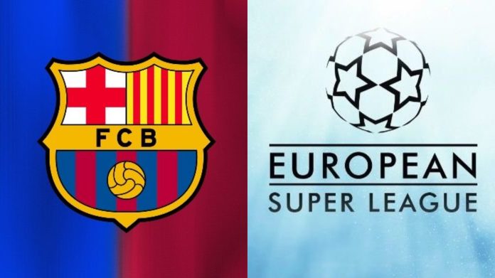El Barça deja el proyecto de la Superliga. Foto cortesía: FC Barcelona y European Super League.
