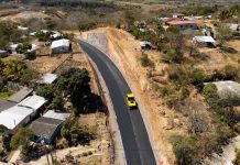 Entregan tramo 1 de carretera hacia la frontera El Coco en Santa Ana Foto: Cortesía.