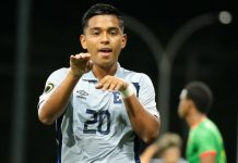 La Selecta Sub-20 venció a Granada y sumó su tercera victoria consecutiva en eliminatorias La celebración de Wilber Díaz en el segundo gol. Foto cortesía: La Selecta.