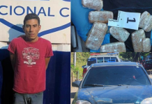 Sujeto capturado con paquetes de marihuana valorados en más de $2,300, en Chalchuapa