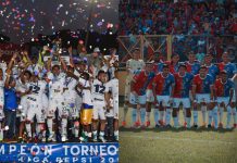 Alianza se burló de FAS por perder el invicto en el Clásico Los 'Albos' recordaron su campeonato invicto. Foto cortesía: Alianza y FAS.