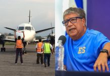 El avión de la Selecta tuvo un aterrizaje de emergencia en Colombia El Salvador tuvo complicaciones de camino a República Dominicana. Foto cortesía: La Selecta.