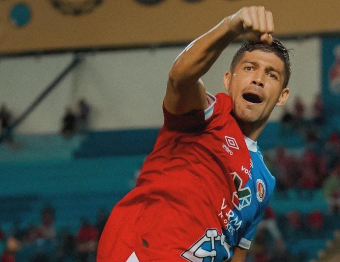 Bonilla anotó el 3-2. Foto cortesía: FAS.