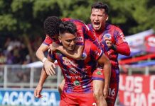 Finalmente ganó Cacahuatique en casa: goleó a Inter FA en Chapeltique Los de Ciudad Barrios anotaron cuatro tantos en el primer tiempo. Foto cortesía: Cacahuatique.